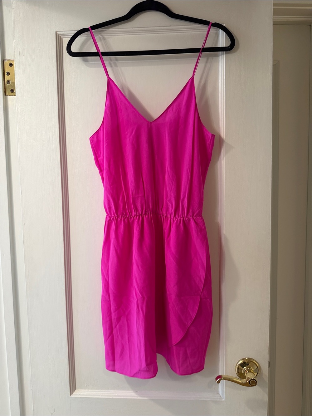 Rory Beca Hot Pink Spaghetti-Strap Mini Dress